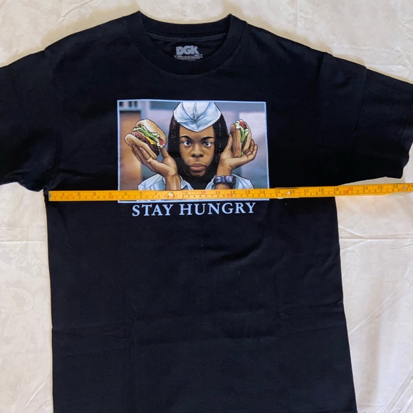 DGK Good Burger Stay Hungry Tee Black Sz. Medium - Picture 3 of 3